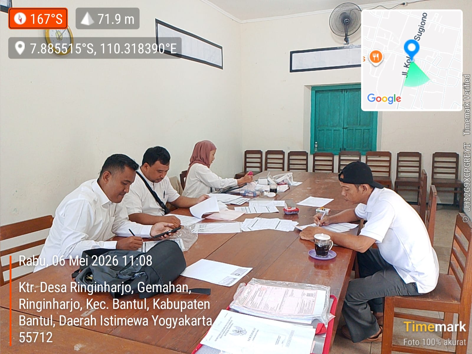 BPKPAD Bantul Gelar Layanan One Day Service di Kalurahan Ringinharjo
