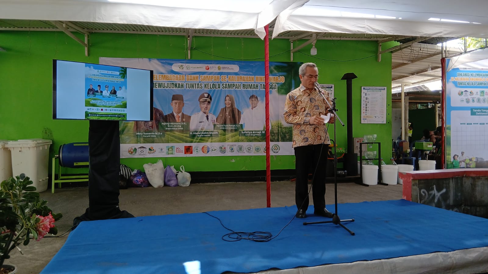 Wujudkan Tuntas Kelola Sampah Rumah Tangga, Kalurahan Ringinharjo Gelar Deklarasi Kelembagaan Bank Sampah