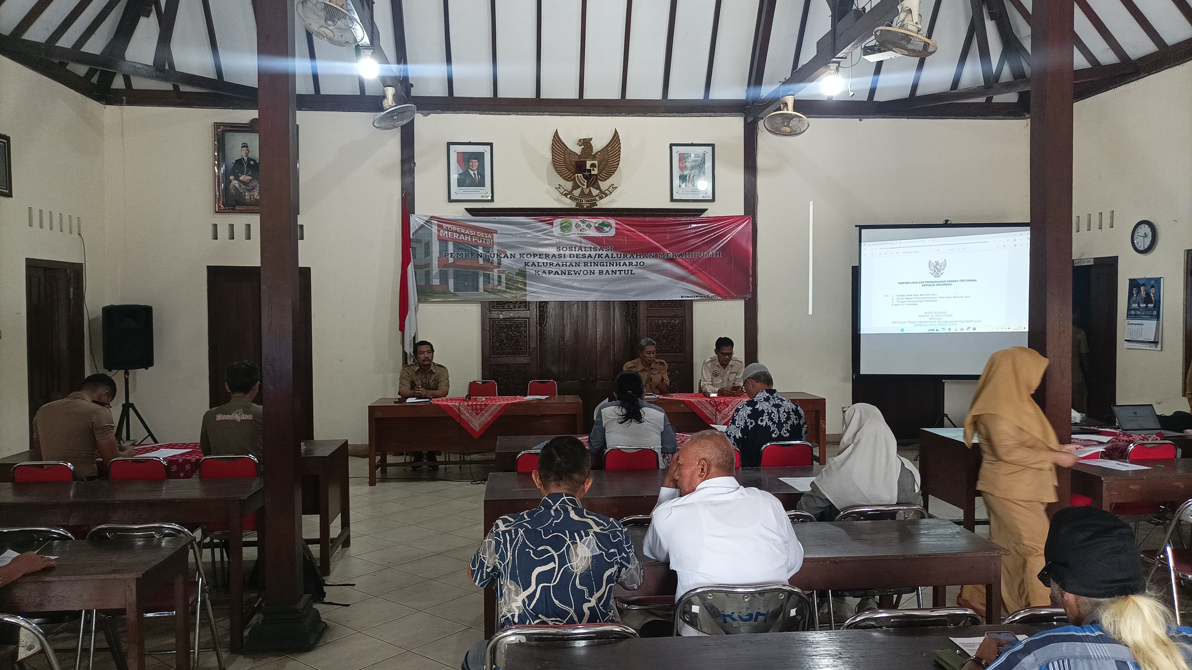 Sosialisasi Pembentukan Koperasi Desa Merah Putih Kalurahan Ringinharjo